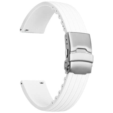 Sostituzione Cinturino Orologio In Silicone Per Blancpain X Swatch White - Foto 1