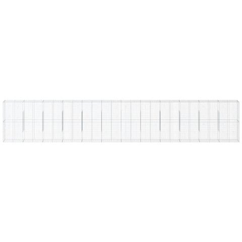 Cesto Gabbione Con Copertura 1200x50x200 Cm In Ferro Zincato - Foto 3