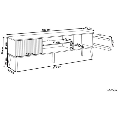 Mobile Tv Legno Chiaro Timmins - Foto 6