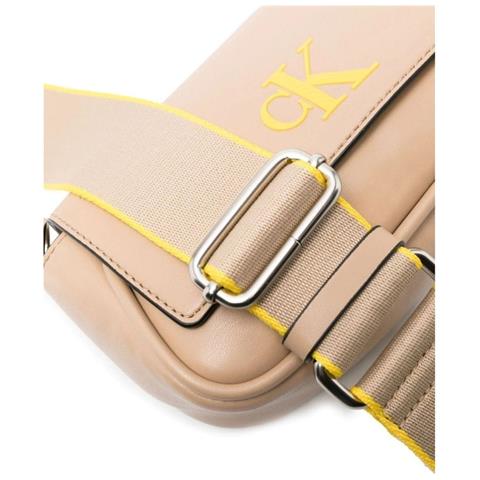Sleek Ew Flap Conv Sb20 Solid Cross Body Bags Borsa Tracolla Corssbody Sintetico Borse Donna Beige Eu One Size, K60k610319 Pf2 - Foto 3