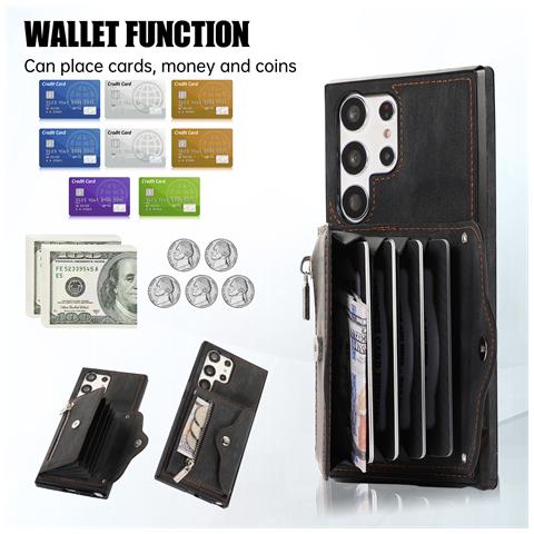 Custodia In Pelle Per Samsung S23 Con Cordino E Porta Carte - Foto 7