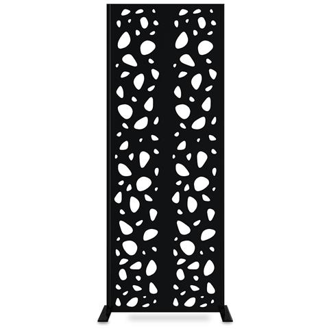 Pannello Decorativo Sunny Nero H.160cm Motivi Sui Lati - Foto 1
