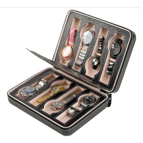 Portagioie Di Lusso Per 8 Orologi Con Design A Doppio Strato Black - Foto 2
