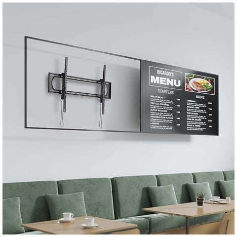 WT120T-243 Supporto TV a parete 3,05 m (120") Nero - Foto 2