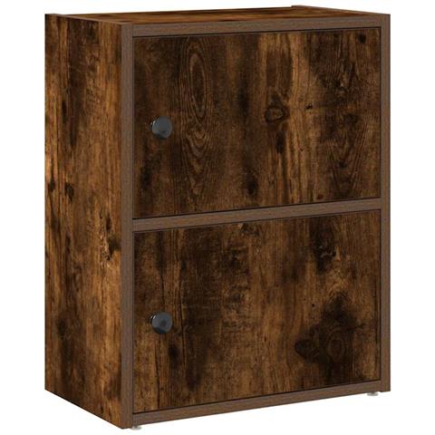 Libreria Rovere Fumo 40x24x52 Cm In Legno Multistrato - Foto 2