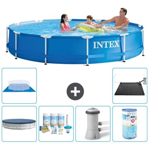 Piscina Fuori Terra - In Giro - 366x76 Cm - Blu - Include Accessori Coordinati A1590 - Foto 1