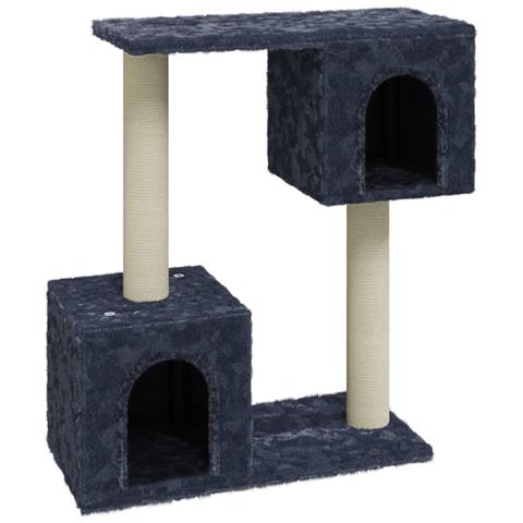 Lusso Casadino - Albero Per Gatti Con Tiragraffi In Sisal Grigio Scuro 60 Cm - Foto 1