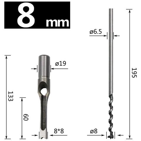 Trapano Per Legno - Punta Quadrata Per Fori Esatti  8 Mm - Foto 2