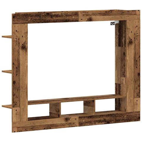 Mobile TV a Muro Legno Invecchiato 152x22x113 cm - Foto 1