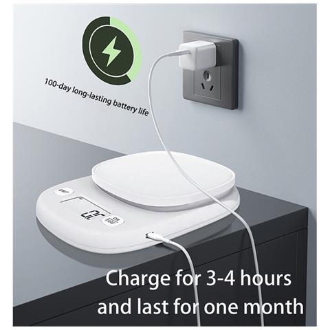 Bilancia Da Cucina Di Precisione - Modello Bianco A Batteria - Foto 2