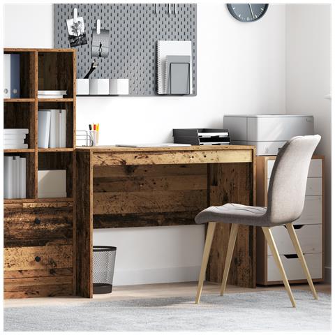 Scrivania Rustica Legno Antico Legno Massello 100 x 50 x 76 cm - Foto 2