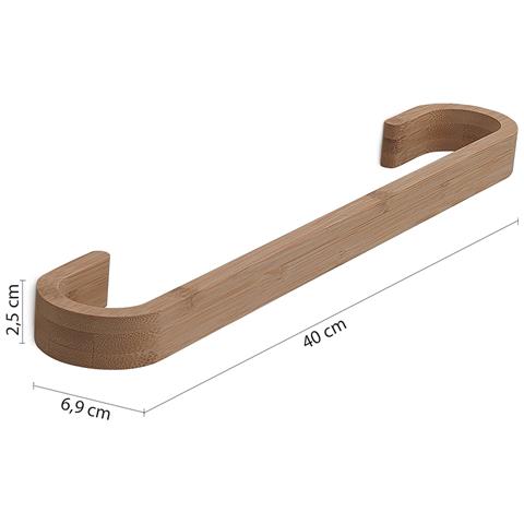 Portasalviette 40 Cm In Bambù Hy21-40 Serie Himalaya - Foto 2