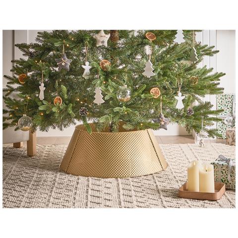 Copri Base Per Albero Di Natale Lapua Ferro Oro 64 Cm - Foto 1