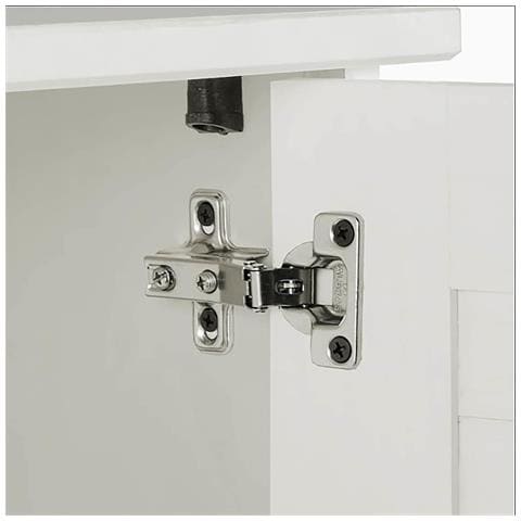 Mobile Bagno con lo scaffale VIGO Bianco 60 x 27 x 161 cm - Foto 9