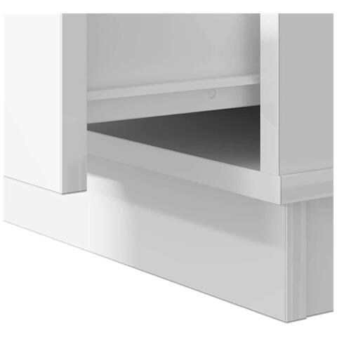 Armadio da Notte Bianco 50 x 34.5 x 50 cm. Legno multistrato - Foto 9