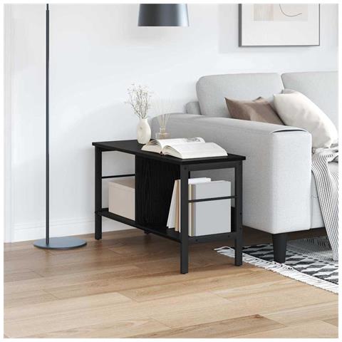 Libreria Rovere Nero 82 x 32 x 47 cm Legno multistrato - Foto 2