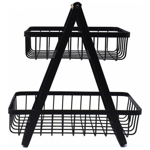 Cesto portafrutta in acciaio verniciato a polvere a 3 ripiani Brunbeste LOFT 3063 - Foto 3