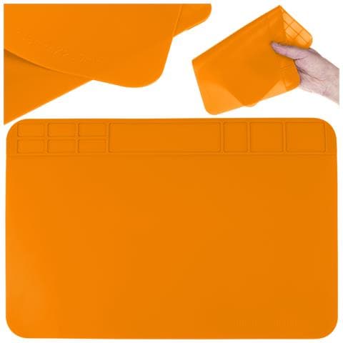 Mata In Silicone Per Saldatura 200x300mm - Resistente Al Calore 500°c | Antiscivolo, Organizzatori Viti | Per Elettronica E Riparazioni - Foto 1