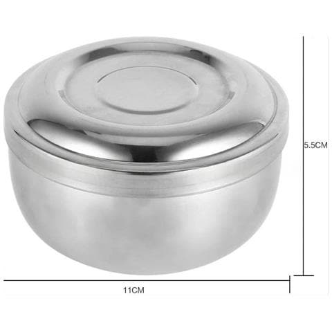 Ciotola Da Barba In Acciaio Inox Con Coperchio - Tazza Da Barba Tradizionale - Foto 1