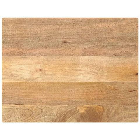 Piano per Tavolo 90x70x2,5 cm Rettangolare Legno Massello Mango - Foto 1