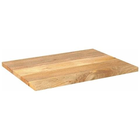 Piano per Tavolo 90x70x2,5 cm Rettangolare Legno Massello Mango - Foto 2