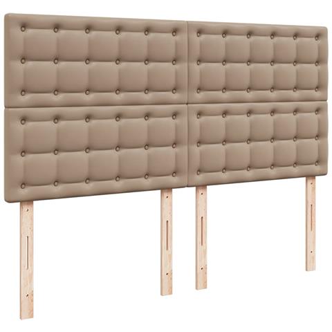 Struttura Letto Pouf con Materasso 180x200 cm Similpelle - Foto 9