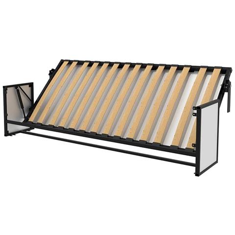 Letto a Scomparsa Morphy Studio - Sistema multifunzionale modulare SizeFlex & TypeFlex, letto a scomparsa salvaspazio ed estensibile con moduli divano (90x200 cm, Orizzontale) - Foto 4