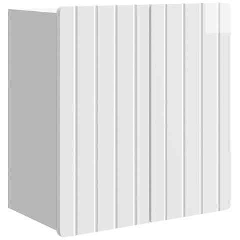 Mobiletto a muro Bianco Lucido 59 x 31 x 64 cm - Foto 1
