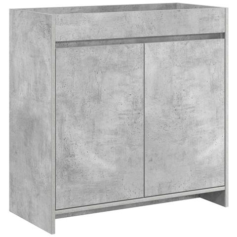Mobiletto da Bagno Sotto Lavabo Grigio Cemento - Foto 1