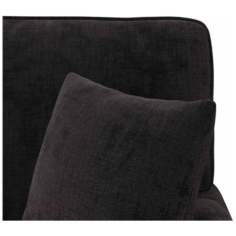 Chaise Longe con Gonna con cuscino Nero 157 x 91 x 91 cm ARES - Foto 9