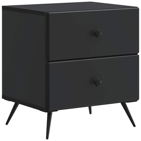 Armadio da Notte Nero 43 x 34,5 x 47,5 cm Legno ingegnerizzato - Foto 1