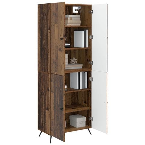 Set di armadi 2 pcs Legno antico Legno ingegnerizzato - Foto 2