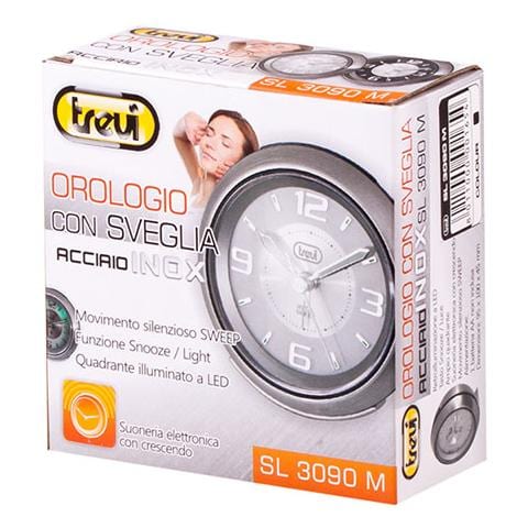 Orologio Al Quarzo Con Sveglia Sl 3090 M Grigio - Foto 2