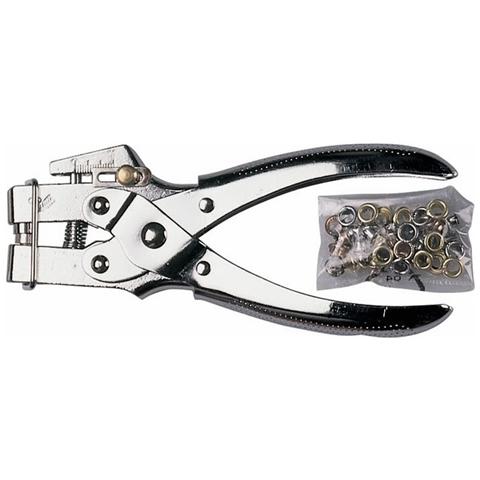 Pinza Occhiellatrice professionale Maurer + 50 Occhioli - Cf. In Blister - Foto 1