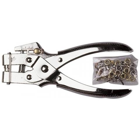Pinza Occhiellatrice professionale Maurer + 50 Occhioli - Cf. In Blister - Foto 2
