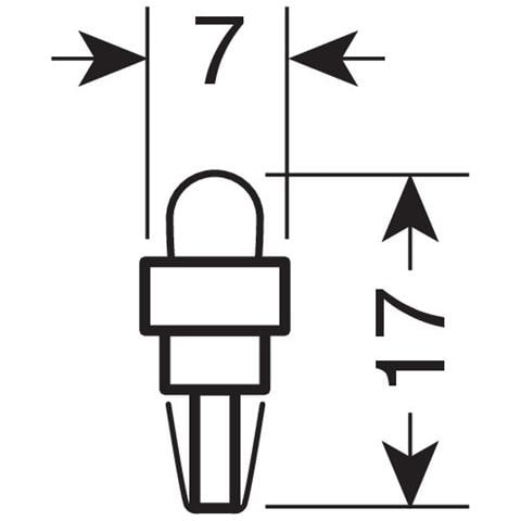Set 5 de T5 A Led 5mm Per Cruscotto, Blu - Foto 5