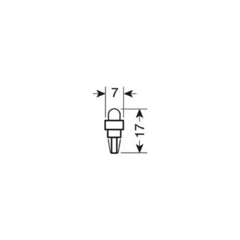 Set 5 de T5 A Led 5mm Per Cruscotto, Blu - Foto 2