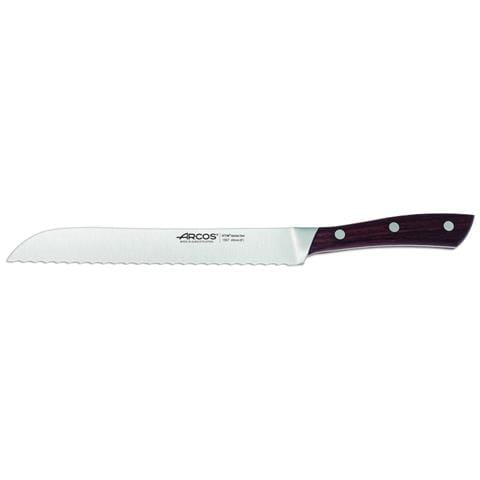 Serie Natura - Coltello Pane - Acciaio Inossidabile Forgiato Nitrum 200 Mm - Manico Legno Di Palissandro Colore Marrone - Foto 1