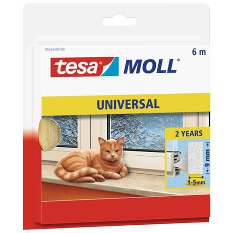 minore universale Guarnizione porte in schiuma a bianco e finestre, a 9 mm x 6 m - Foto 1
