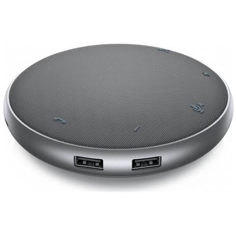 Mh3021p Vivavoce Universale Argento (Mobile Adapter Speakerphone Mh3021p - Voip Desktop Speakerphone / Dock Station - Usb-c - For Latitude 3310 2-in-1, 5310, 5511, 7410, Precision Mobile Workstation 5750, 7750)  - Foto 2