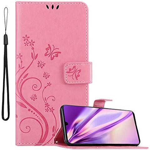 Custodia Compatibile Con Huawei P30 Pro In Rosa Fiore - Coperchio Protettivo In Design Floreale Con Chiusura Magnetica, Funzione Stand E Slot Per Carte - Foto 1