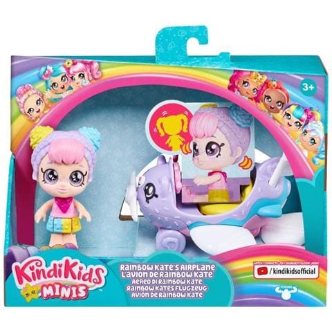 Kindi Kids Mini Bambola Kindi 9 Cm E Aereo Arcobaleno Per Bambini - Foto 1