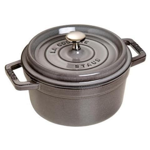 Cocotte in Ghisa con Coperchio Diametro 20 cm Colore Grigio - Foto 1