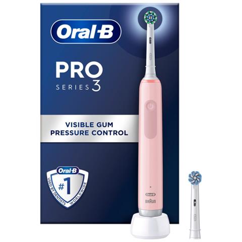 Oral-b - Pro3 Rosa + Testina Extra Ca - Foto 3