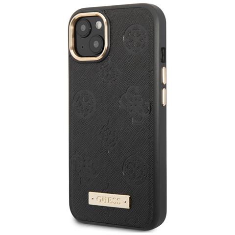 Cover Per Iphone 13 Pu Peony Metal Plate, Nero - Foto 1
