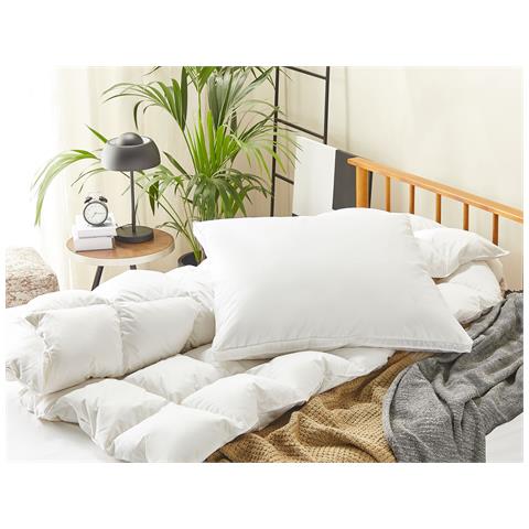 Guanciale Piume E Piumino Bianco 80 X 80 Cm Vihren - Foto 1