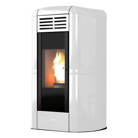 Charme Ductable stufa Libera installazione Pellet Bianco - Foto 1