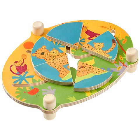 Puzzle Scorrevoli Jungle, Multicolore - Foto 1