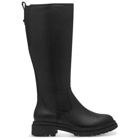 Long Boot Flat Stivali Pelle Scarpe Donna Nero Eu 37, 1-25617-43 001 - Foto 2