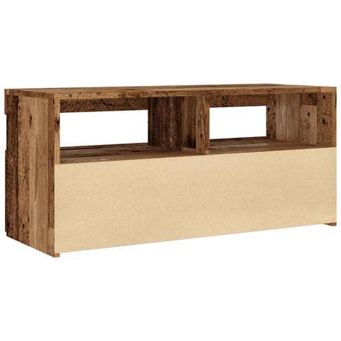 Mobile Porta TV con LED Legno Antico 90x35x40 cm Multistrato - Foto 10